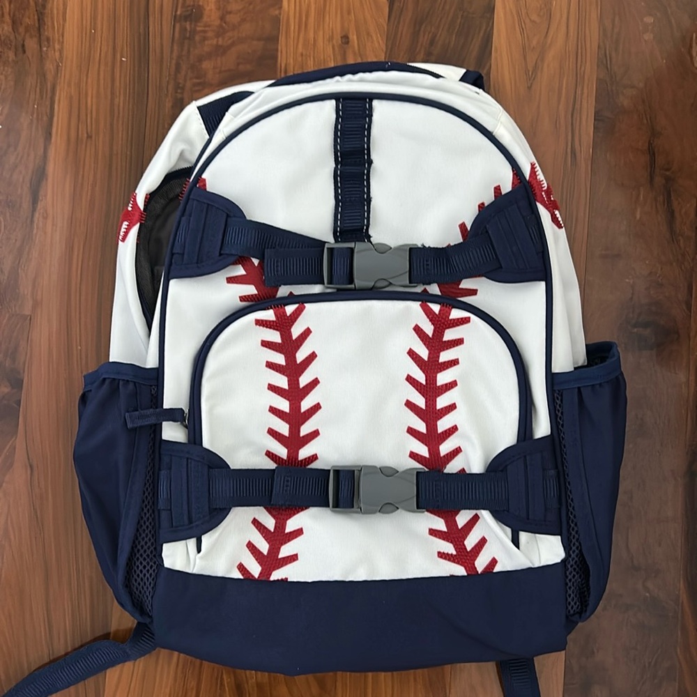 Pottery Barn Kids Baseball backpack Brand New with tags